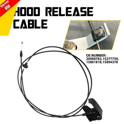 20968782 Hood Latch Release Cable with Handle For 2007-13 GMC Sierra 1500 2500HD Foto 1 de 4