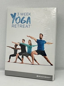 3 Week Yoga Retreat DVD Set with Guides By BEACHBODY SEALED - Foto 1 di 1