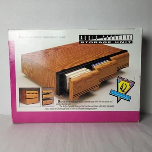 Gabinete de casete de audio sistema modular apilable para 42 cintas nuevo - Imagen 1 de 6