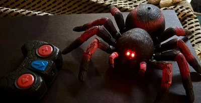 Terra by Battat RC Spider Tarantula Red Infrared Remote Control Spider Tested - Image 1 of 2