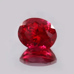 AAA Natural Mozambique Ruby Red Loupe Clean Loose Gemstone Oval Cut 5.90 Ct - Picture 1 of 6