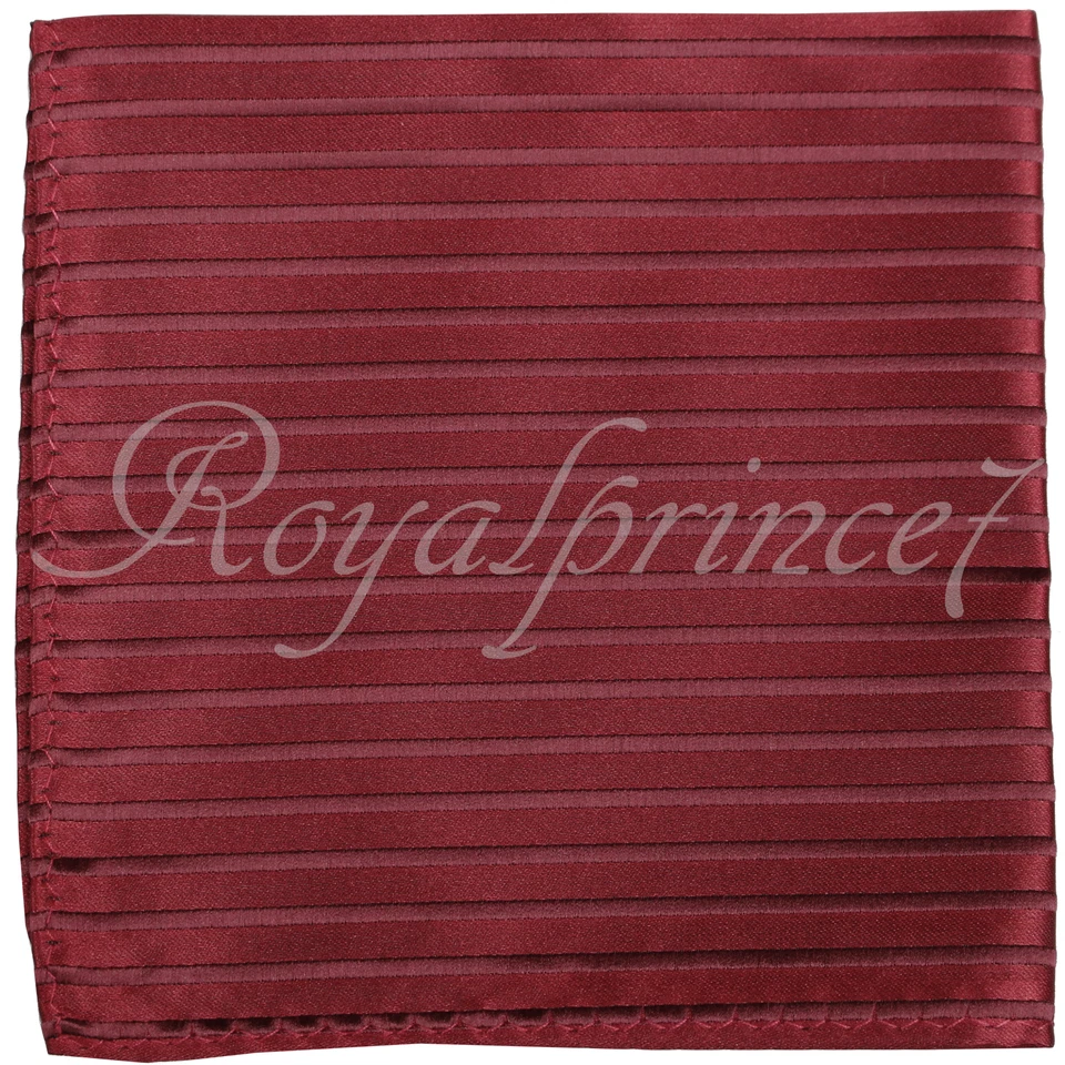 Pañuelo Cuadrado Bolsillo Pañuelo Boda Rojo Rojo Rayas Foto 1 de 1