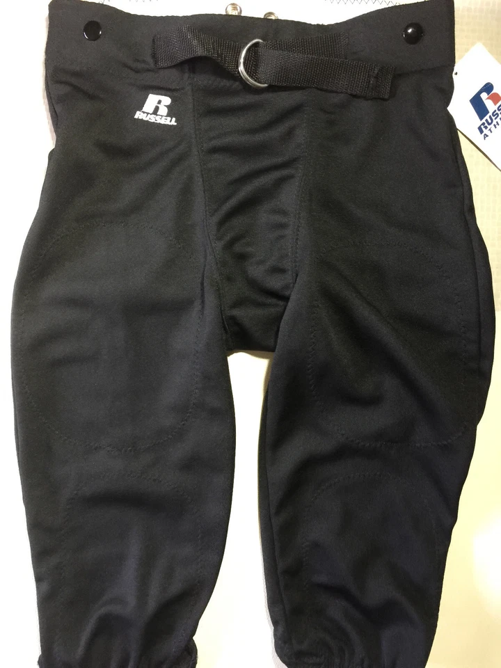 L -Youth No Fly Practice Football Pant (Half belt w/ snaps) by Russell Athletics - Image 1 of 4
