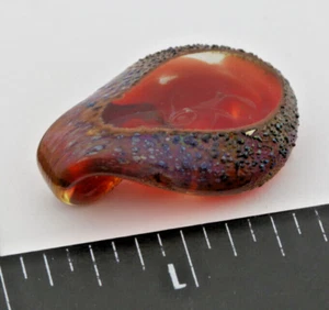 Jeremy Sinkus Glass Pendant Original Abstract red Handcrafted Shelburne Falls - Picture 1 of 4