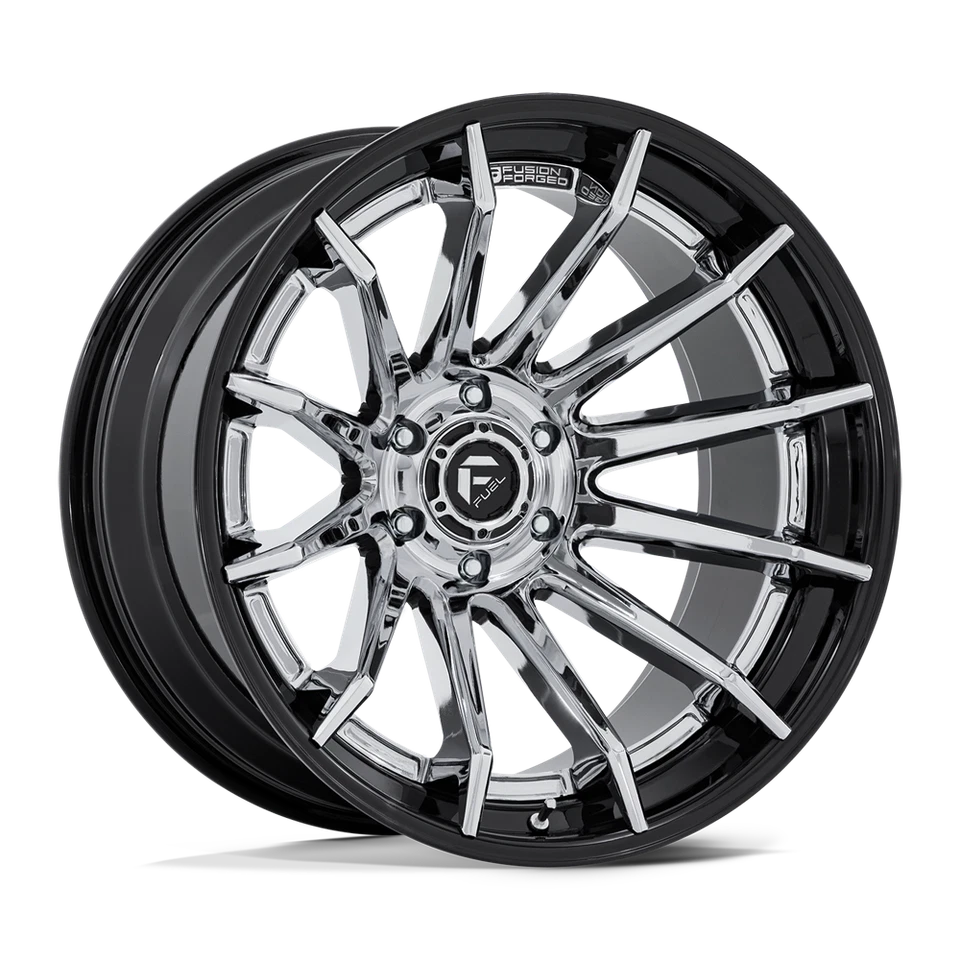 Llanta de rueda negra cromada de 22 pulgadas para camioneta Ford F150 quema de combustible 22x10 6x135 orejetas Foto 1 de 1