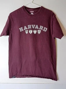 VTG Jansport Harvard University Crests Crimson Maroon T-shirt Medium - Picture 1 of 4