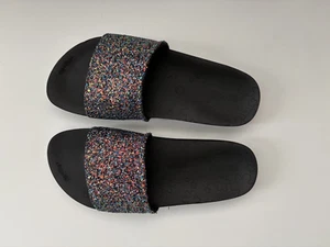 Flip Flop Badesandale Gr. 37 bunt Glitzer top Zustand wie neu - Bild 1 von 6