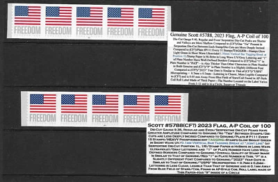 NEW in 2023 FLAG #5788(CF?)--PNC5 & #5788--PNC5/Plate Both #P1111--PNC5, MNH - Image 1 of 3