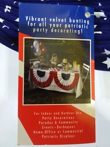 USA Pleated Fan Flag, American US Bunting with grommets Flags New - Picture 1 of 8