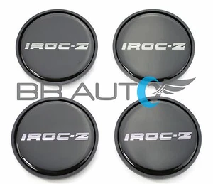 SET OF 4 NEW 85-87 CHEVROLET CAMARO IROC Z Z28 16" WHEEL HUB CENTER CAPS SILVER - Picture 1 of 8