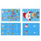 Clause Static Sticker Snowflake Christmas Window Stickers Glass Windows Clings