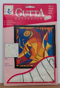 Seidentuch, ARTY'S Gutta Collection, "INDIA" 110x110cm, Twill 8 - Bild 1 von 4