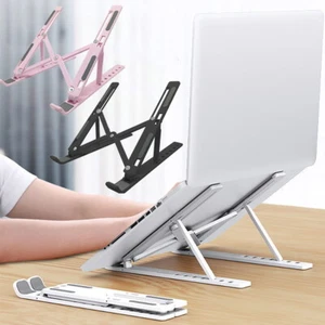 Adjustable Portable Laptop Stand Tablet Holder Desk Riser Macbook Supporting UK - Picture 1 of 14