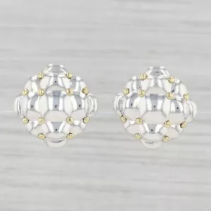 Pendientes Krypel Statement De Oro Y Plata Esterlina Con Aros Omega - Imagen 1 de 6
