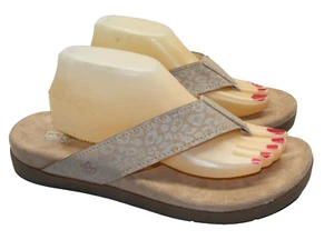 Spenco Orthotic Women Size 12 B Brown Total Support Sandals Flip Flops Shoes - Picture 1 of 12