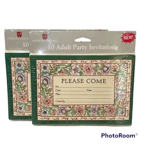 American Greetings Invitations Adult Party 2 Packs of 10 and Envelopes Vintage - Picture 1 of 3