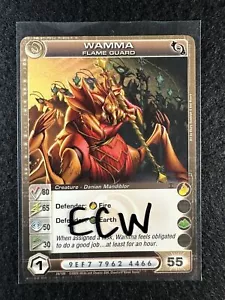 Chaotic TCG 3 Max ECW Wamma Protezione Fiamma 24/100 FAS 1a Edizione Comune NM/LP - Foto 1 di 3