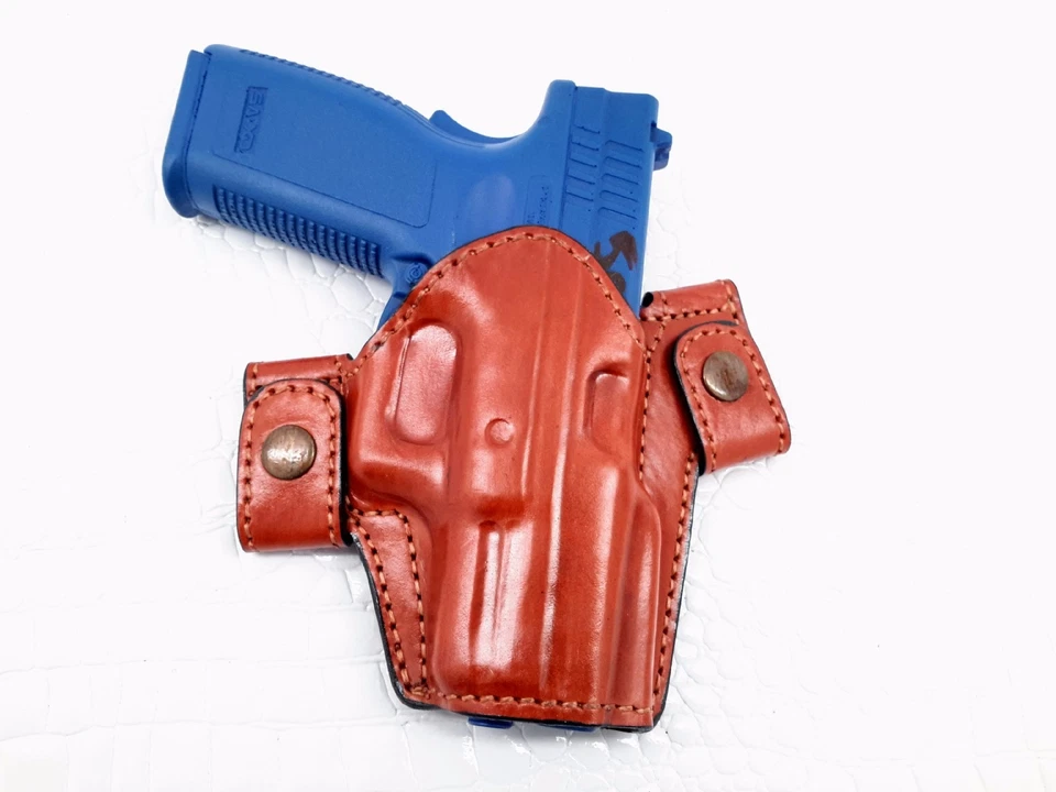 Springfield XDM 9mm 3.8" Right Hand Leather Snap-on Holster , MyHolster - Image 1 of 1
