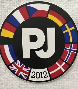 PEGATINA PEARL JAM 2012 GIRA EUROPEA REINO UNIDO EDDIE VEDDER - Imagen 1 de 2