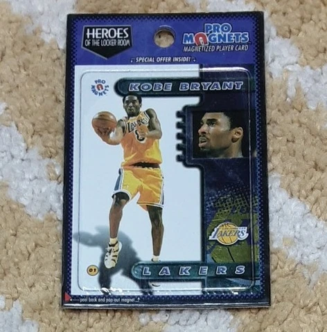 Kobe Bryant Los Angeles Lakers NBA basketball Pro Magnets Fridge Magnet NOS 1998 Cover