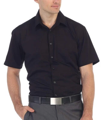 Men's Classic Fit Designer Short Sleeve Dress Shirts - Image 1 of 2