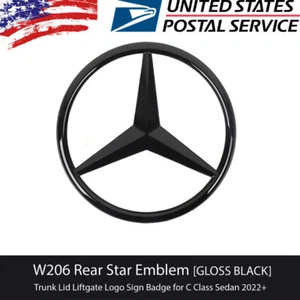 Mercedes-Benz W206 C-Class Rear Boot Emblem Star Badge Genuine A2068171600 - Picture 1 of 6