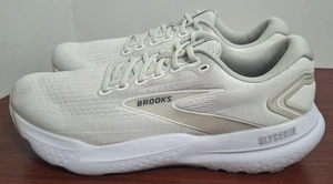 Brooks Glycerin 21 White/White/Grey Running Shoes 1104191D151 Men's Size 13 - Picture 1 of 9