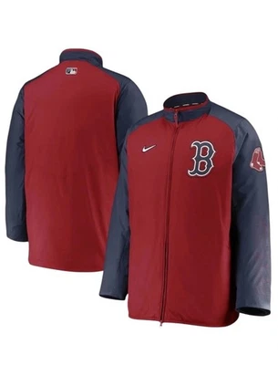 Nike Boston Medias Rojas Hombres Talla 4XL Dugout Cremallera Completa Chaqueta Auténtica Sobre el Campo Foto 1 de 4