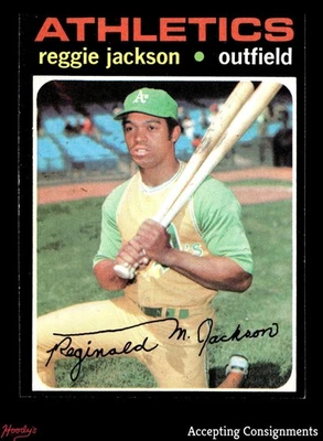 Topps #20 1971 Reggie Jackson Atletics excelente Foto 1 de 2