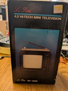 LaPETITE QV-1500 4.5 in PORTABLE MINI TV RECEIVER DC 12 VOLT - KOREA 1987 - L150 - Picture 1 of 7