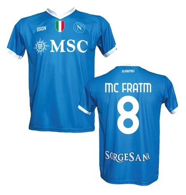 Maglia MC FRATM 8 Napoli 2025 2026 Home ufficiale AUTORIZZATA SSC - Immagine 1 di 3