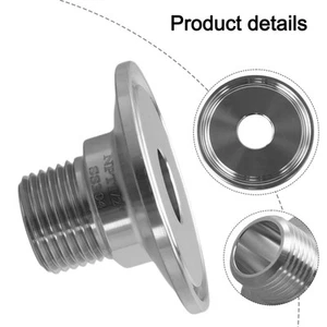 Compact Tri Clamp Adaptor in Silver Perfect for Food Processing Applications - Zdjęcie 1 z 24