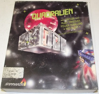 Quadralien (Atari ST) COMPLETE IN BOX, SSI, Spinnaker/Astral Logotron Quad Alien - Image 1 of 4