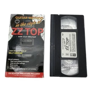 Guitar Method In The Style Of ZZ Top With Curt Mitchell VHS Tape Billy Gibbons - Picture 1 of 2