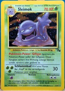 POKEMON - Fossil - Sleimok - 13/62 - HOLO - con SWIRL - alemán - Imagen 1 de 3