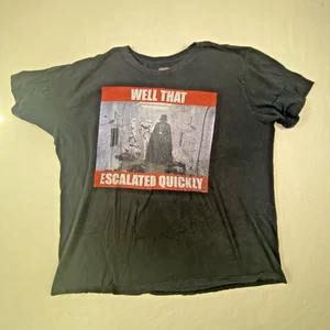 Star Wars T-Shirt Darth Vader Divertente Adulto 3XL Maglietta Nera - Foto 1 di 8