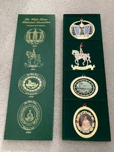 Boxed Set of White House Historical Association Christmas Ornaments (1990-1993) - Bild 1 von 5