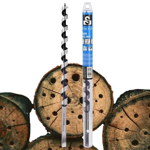 9/16-Inch x 12-Inch Auger Drill Bit for Wood, Hex Shank 3/8-Inch One Piece, S... - Picture 1 of 9