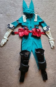 Deku Cosplay Costume Shoes Wigs Shinsou Lace Front My Hero Academia Handmade - Picture 1 of 11