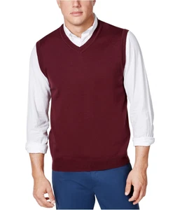 Club Room Mens Basic Knit Sweater Vest, burgundy, L - Picture 1 of 1