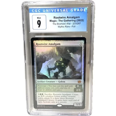 ROOTWIRE AMALGAM The Brothers' War 2022 203/287 Mythic Rare Foil CGC 9 Mint MTG - Image 1 of 4