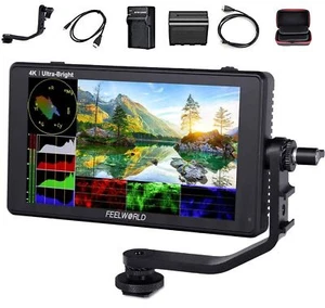 FEELWORLD LUT6 6 Inch DSLR Camera Field Monitor 2600nits Touch Screen HDR 3D LUT - Picture 1 of 12