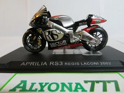 APRILIA RS3 Regis Laconi 2002 1/24 Ixo MotoGP Bike Motorcycle 1:24 Altaya / IXO - Image 1 of 4