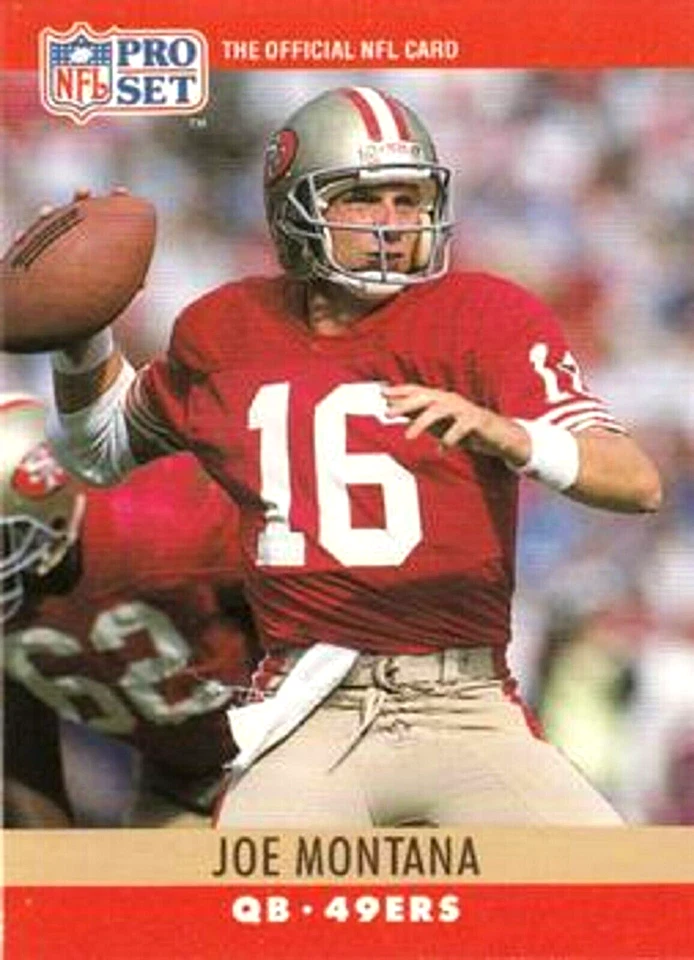 Juego profesional 1990 #293 Joe Montana San Francisco 49ers Salón de la fama Foto 1 de 1