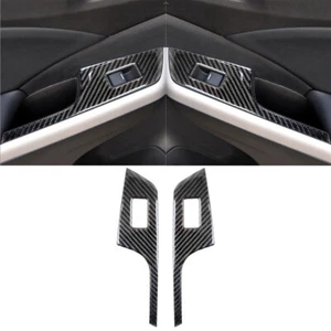 For Honda CR-V 2012-2016 Carbon Fiber Interior Rear Window Control Cover Trim - Picture 1 of 12