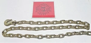 Auto Body Frame Machine Pull Chain 3/8" x 7' Grade 70 with 3/8" Grab Hook - Bild 1 von 6