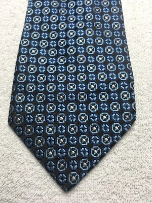 BANANA REPUBLIC MENS TIE BROWN WITH SHADES OF BLUE AND WHITE 3.75 X 58 - Image 1 of 3