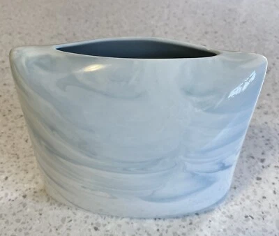 "Florero almohada vintage Rosenthal Studio Line Queensberry mármol azul y blanco 4,5""" Foto 1 de 4