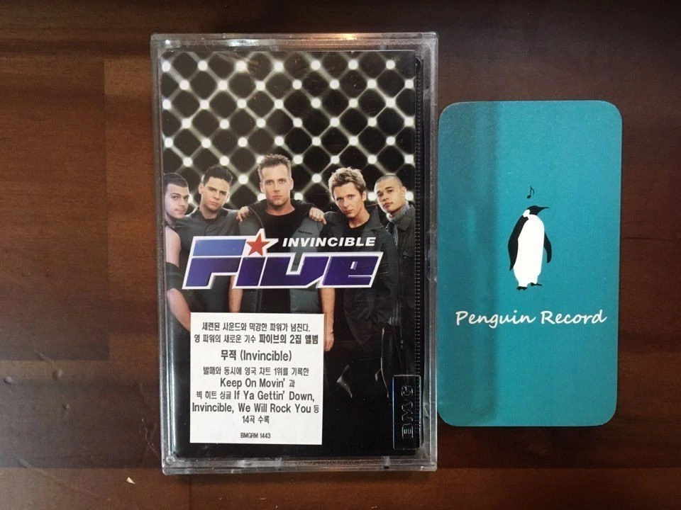 Five - Invincible CASSETTE TAPE KOREA EDITION SEALED - Image 1 of 3