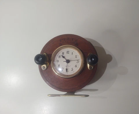 Vintage PEETZ Reel Time Wooden Alarm Clock - Speaker isn't loud Cover